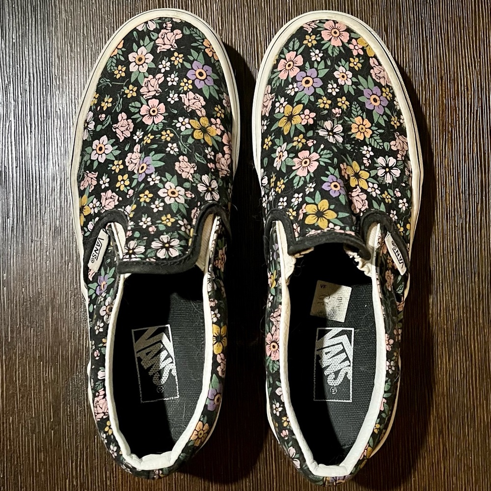 Kids Size 3 Flower Vans